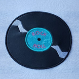 Record Album Applique Embroidery design, Snugglepuppyapplique.com