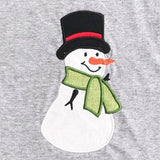 Snowman applique embroidery design, snugglepuppydesign.com