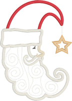 St. Nick applique embroidery design, Santa applique, snugglepuppyapplique.com