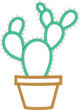 Prickly Pear Cactus applique embroidery design, snugglepuppyapplique.com
