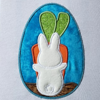 Easter applique or wallhanging embroidery design, snugglepuppyapplique.com