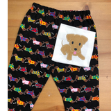 Pitbulll puppy applique embroidery design, snugglepuppyapplique.com