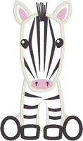Zebra Baby applique embroidery Design, snugglepuppyapplique.com