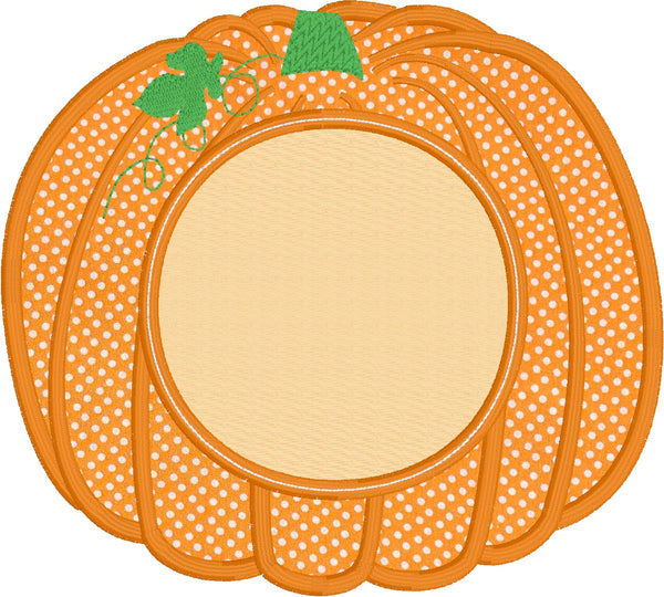 Pumpkin monogram frame