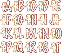 Alphabet du bonhomme en pain d'épice
