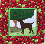 Year of Labrador quilt block raw edge fusible applique sewing pattern, snugglepuppyapplique.com