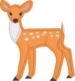 fawn deer applique embroidery design, baby deer, snugglepuppyapplique.com