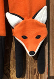 Fox scarf sewing pattern, snugglepuppyapplique.com