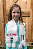 Poodle scarf sewing pattern, snugglepuppyapplique.com
