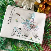 Vintage Little Susan Thursday Bean Embroidery design, snugglepuppyapplique.com