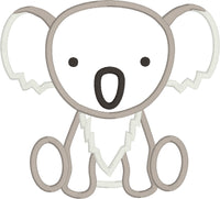 Koala Baby applique embroidery design, snugglepuppyapplique.com