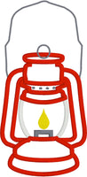 Vintage Old fashioned camping lantern applique embroidery Design by snugglepuppyapplique.com