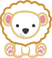 Lion baby applique embroidery design, snugglepuppyappique.com