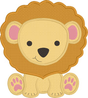 Lion baby applique embroidery design, snugglepuppyappique.com