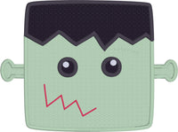 Monster Face halloween Applique Embroidery Design, snugglepuppyapplique.com