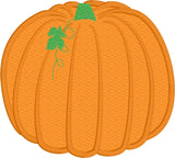 Pumpkin applique embroidery design, snugglepuppyapplique.com