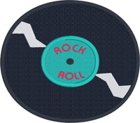 Record Album Applique Embroidery design, Snugglepuppyapplique.com