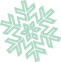 Snowflake applique embroidery design by snugglepuppyapplique.com