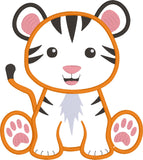 Tiger baby Applique Embroidery Design, snugglepuppyapplique.com